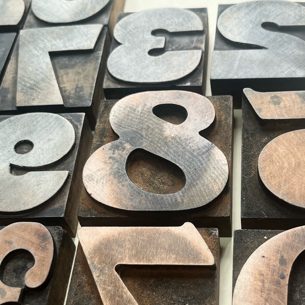 Vintage Wood Letterpress Numbers 2”and 3” Printer Type – Antique Printing Blocks
